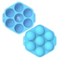 thumbnail image 1 of Moule à Pâtisserie Hexagonal 7 Compartiments Moule à Gâteau en Silicone Antiadhésif Moule à Gâteau Hexagonal Moule à Chocolat, Bleu, 1 of 6