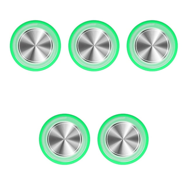 Wweixi Mobile Phone Joystick Practical Plastic Screen Rocker Round Suction Cup Gamepad Button Joypad Gaming Accessories Green 5Set