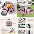 thumbnail image 6 of Yuyamidu Cute Axolotl Backpack with Lunch Box Kids Girls 5th Grade Cherry Blossom School Bag and Lunch Bag Pencil Case Bookmarks Set of 5 Elementary/Middle School Bookbag Age 6-8, 6 of 8