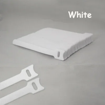 10/30/50Pcs T-shaped Cable Ties Adhesive Wire Reusable Cable Storage Box Attaches Wire Fixing Strap Fastener Straps DIY white 50pcs