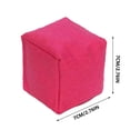thumbnail image 2 of Solid Color Canvas Sandbag 3.9 Inch, Hot Pink Hand Sewn Kick Weighted Bean Bag for Toss Games, Outdoor Play Stress Relief Ball for Outdoor Game Supplies, 2 of 6
