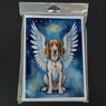 thumbnail image 2 of American English Coonhound My Angel Greeting Cards Pack of 8 7 in x 5 in, 2 of 2