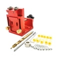 thumbnail image 1 of Almencla Adjust Pocket Hole Kits Drill Tool Carpenter Woodworking Red Red 1 drill bit, 1 of 8