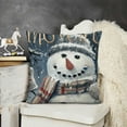 thumbnail image 2 of SHANXI Throw Pillow Covers , Snow Dot Merry Christmas Pillow Case Winter Cushion Case Christmas Pillowcase for Sofa Couch, 12x12in, 2 of 5