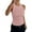 1# Pink, variant on High Neck Tank Tops Womens Sleeveless Racerback Basic Cotton Ribbed Fitted Athletic Undershirt Hot Pink S
