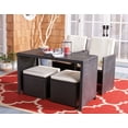 thumbnail image 2 of Safavieh Dranda Outdoor Patio 5 Piece Dining Set - Black/Beige Cushion, 2 of 13