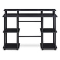 thumbnail image 2 of Furinno Turn-N-Tube Computer Desk with Top Shelf, Espresso/Black 17045EX/BK, 2 of 6
