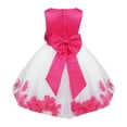 thumbnail image 3 of MSemis Kids Wedding Party Bowknot Petals Flower Girl Dress Rose 10, 3 of 5
