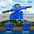 thumbnail image 4 of Motocicleta Eléctrica para Niños 8+ con Motor 350W, Baterías Duales 12V 10Ah, Velocidad 5-14 mph, Resistente al Agua, 4 of 11