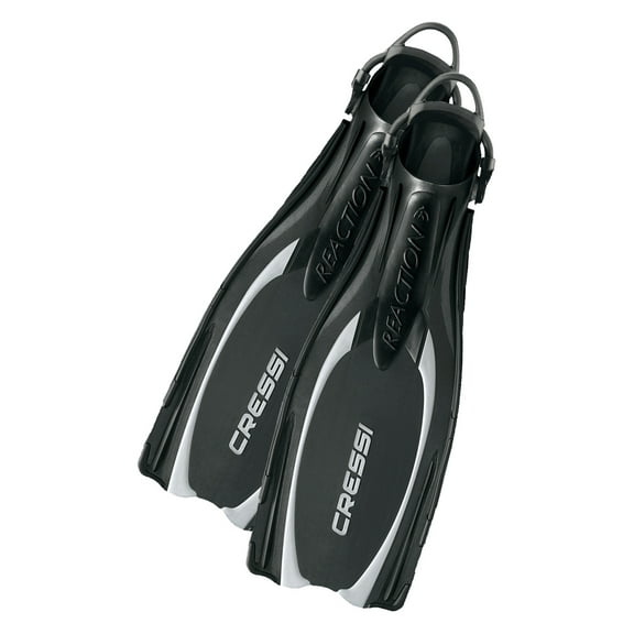 Cressi Reaction Open Heel Fins with Bungee Straps