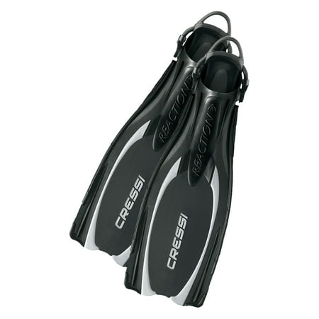 UPC: 0843607515573 | Cressi Reaction EBS Fins – Black/Silver – Xs-S