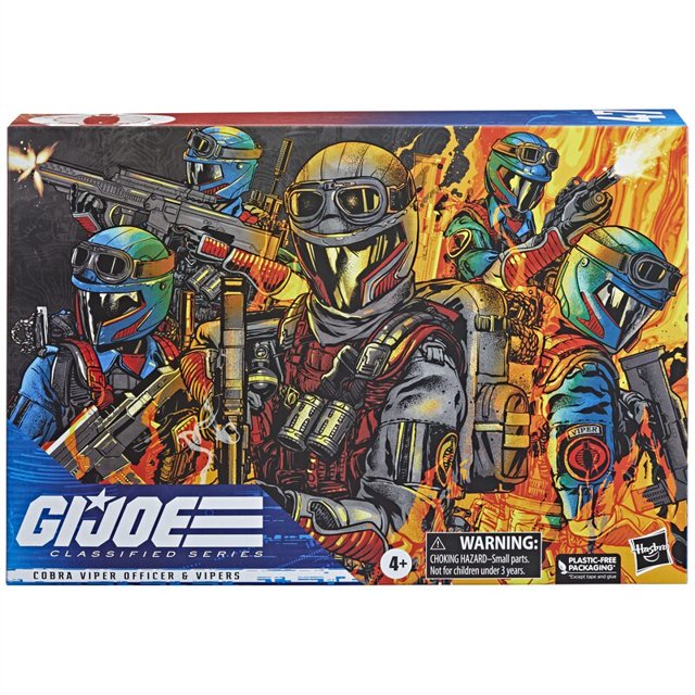 100% Original GI Joe Classified Series Cobra Viper Officer & Vipers, modelo de figura de acción de 6 pulgadas, juguete coleccionable, regalo de cumpleaños Gao Jinjia LED