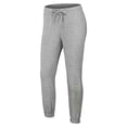 thumbnail image 4 of Women's WEAR by Erin Andrews Heather Gray Los Angeles Chargers Knit Long Sleeve Tri-Blend T-Shirt & Pants Sleep Set, 4 of 5