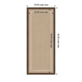 thumbnail image 5 of Kate and Laurel Framed Fabric Pinboard 18 x 42, White Scalloped Edge Printed Linen Classic Bulletin Board for Use as a Vision Board or Wall Organization, Florence Medium Brown Frame, 5 of 8
