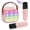 Pink, variant on Mini Karaoke Machine with 2 Wireless Microphones Portable Mini Karaoke Machine for Kids for Christmas Party Gift