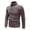 Coffee, variant on ZCFZJW Mens Mock Neck Sweaters Big and Tall Regular Fit Casual Fall Winter Ribbed Slim Fit Long Sleeve Turtleneck Pullover Sweater Tops Dark Gray XL