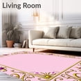 thumbnail image 2 of ODIKA 6'x9' Machine Washable Non-Slip Area Rug, Fairy Realm Dazzling Treasure Radiant Jeweled Scepter Magnificent High Traffic Rug, Pink, 729006, 2 of 7