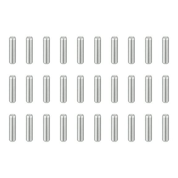 Uxcell 50pcs Dowel Pins M2.5(2.5mm) x 9mm 304 Stainless Steel Cylindrical Shelf Support Peg Pin Rod Fasten Elements for Metal Devices Wood Furniture DIY Installation, Silver