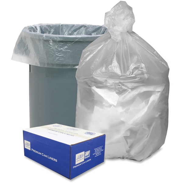 CLEAR EXTRA HEAVY DUTY 250 GAUGE COMPACTOR SACK 30" x 49" x 54" Box of 50 