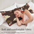thumbnail image 5 of Japanese Style Body Pillow Covers 20"x54", Modern Cranes Cherry Flower Wave Brown Soft Brushed Microfiber Breathable Throw Pillow Covers, Decorative Pillowcase with Zipper for Couch Sofa Bedroom, 5 of 9
