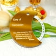 thumbnail image 3 of A Rotatable Advent Calendar Ramadan Countdown Wooden Acrylic Round Desktop Decor Gold Plate White Wheel For Home Party, 3 of 6