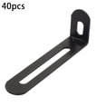 thumbnail image 1 of MYG 40pcs Right Angle Metal Shelf Bracket Folding Furniture Slotted Angle Bracket, 1 of 9