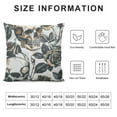 thumbnail image 6 of Acheng Pillow Covers Halloween Gold Skull and White Rose Flowers Square Pillow Slipcovers Decorative for Chair Auto Seat,2 Pcs White, 6 of 6