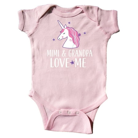 

Inktastic Mimi and Grandpa Love Me Unicorn Gift Baby Girl Bodysuit