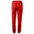 thumbnail image 3 of A2Y Women's Heavyweight Casual Cozy Active Yoga Cotton Sweatpants Joggers Pants Red L, 3 of 3