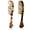 Handle, variant on CoCoMangos 2 Pack Rat Tail Combs for Women, Fine Tooth Hair Parting Comb Root Teasing Hair Styling Tools for Braiding, Friendly Recycled Cellulose Acetate Comb Anti Static(Tortoise Shell, Ivory)