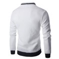 thumbnail image 3 of Fgnfyis Winter Coats for Men Small Square Zipper Cardigan Stand Collar Casual Loose Business Jacket Mens Jackets White XL, 3 of 5