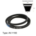 thumbnail image 2 of Unique Bargains 1100mm Inner Girth 10mm Width Cogged V Belts Rubber Drive Belt for Power Transmission 2 Pack, 2 of 6