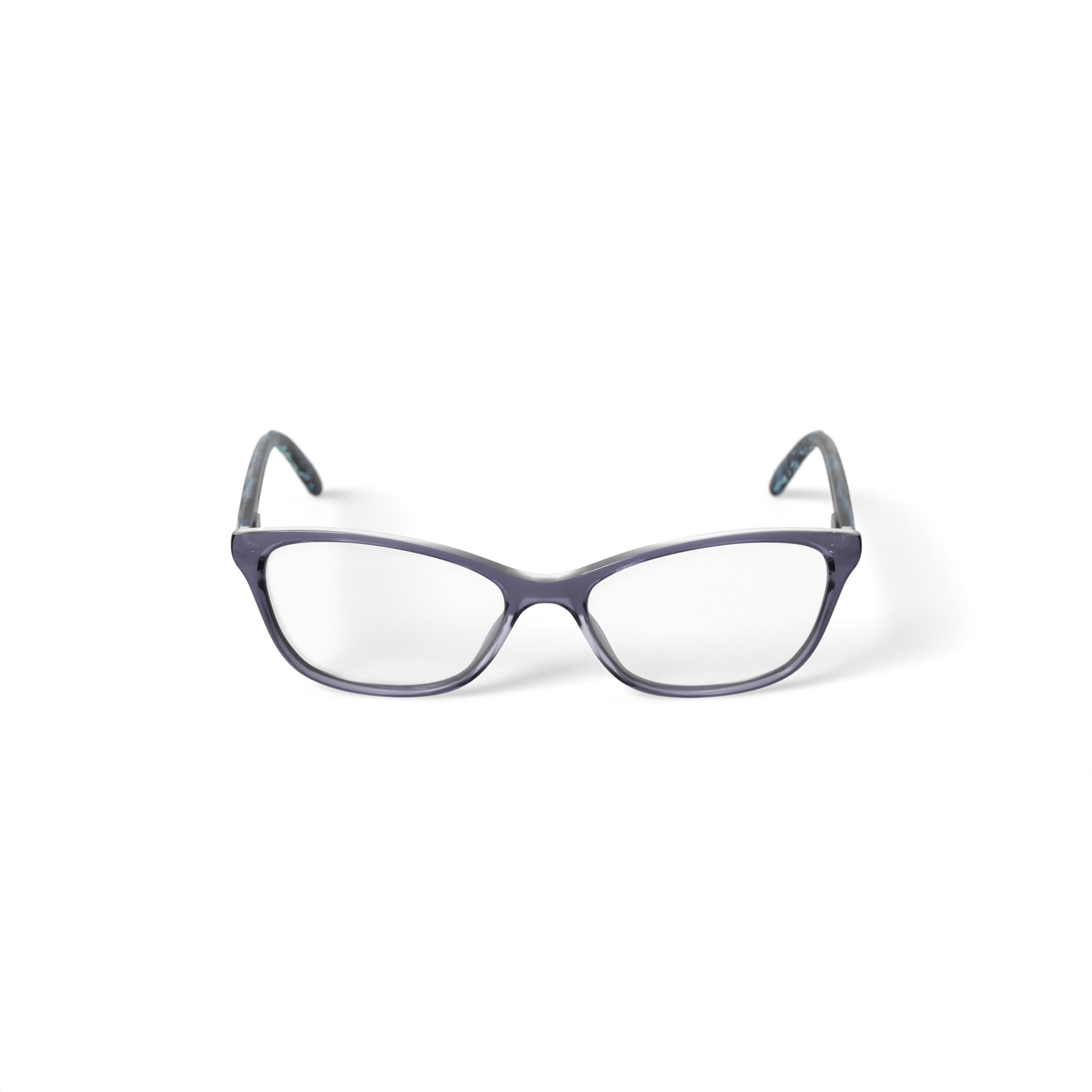 Hard Candy Women's HC246 Cat Eye Prescription Eyeglasses with Case, Crystal Grey