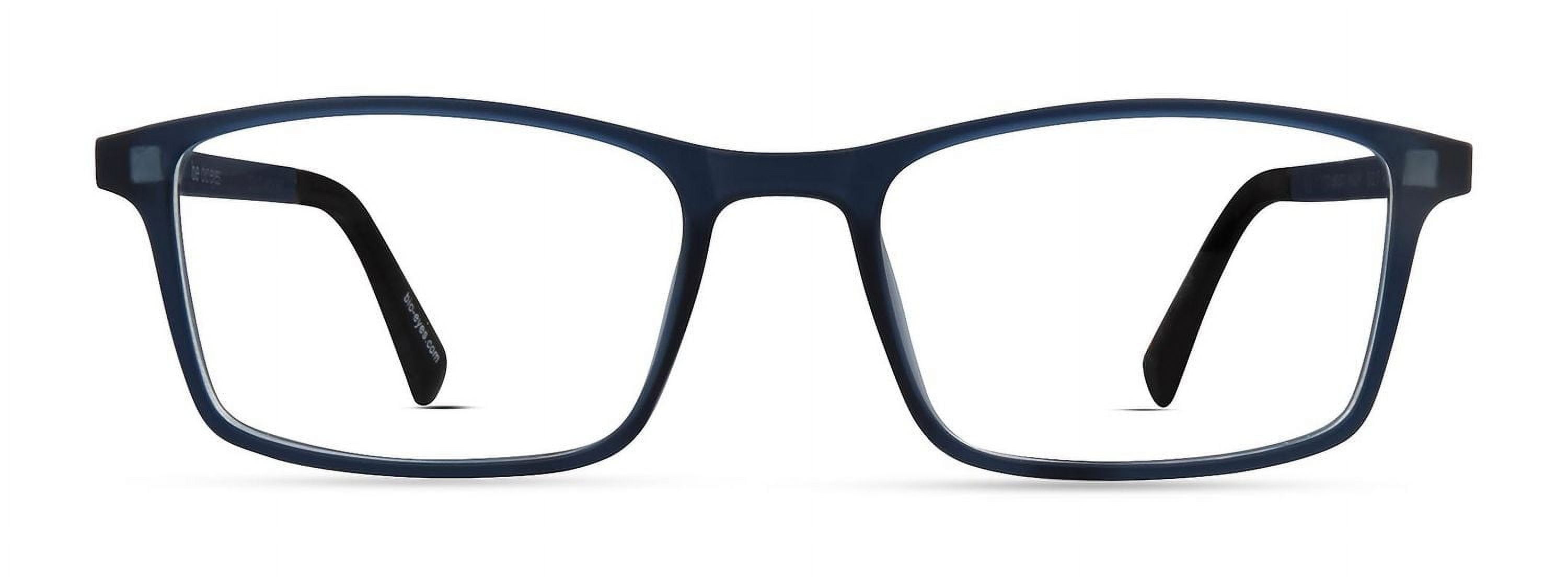 Bio Eyes Mens Prescription Eyeglasses, Reed, Matte Navy, 50-17-140