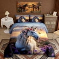 thumbnail image 2 of Erosebridal Chic Horse Queen Comforter Set, Garden Blossoms Bedding Comforter Set, 2 of 6