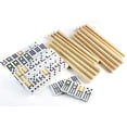 thumbnail image 2 of KOVOT Double Twelve Dominoes & Racks Set | Includes (91) Tile Dominoes + (4) Wooden Domino Racks, 2 of 3
