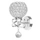 thumbnail image 1 of Injueey Paquete de luces decorativas de pared de cristal de estilo moderno, aplique de lámpara de pared de cabecera para decoración del hogar de Iluminación y accesorios Plata Injueey HA025483-01, 1 of 1