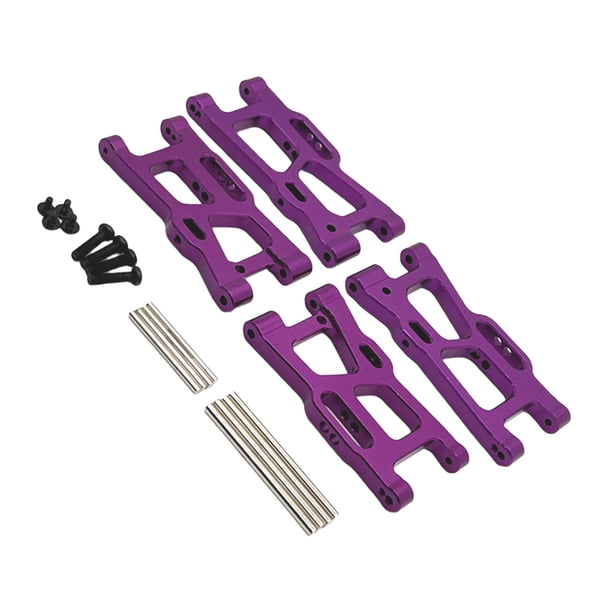 Brazo de suspensión RC Aleación de aluminio Accesorios de bricolaje Brazo de suspensión delantero y trasero de metal Repuesto violeta