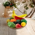 thumbnail image 2 of 18 PCS Artificial Fruits Decoration Home Fake Pineapple Grape Strawberries Pear Oil Fruit Orange Lemon Wax Apple Watermelon Banana Kiwi Pineapple Peach Combination, 2 of 3