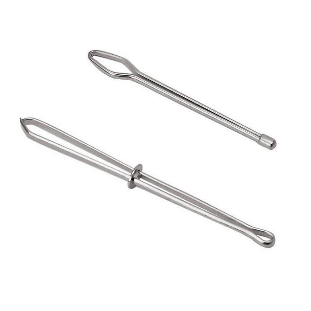 Enhebrador de cordón Agujas de acero Pinzas de enhebrador Herramienta de reemplazo de cordón para cinta de hilo de lana Cinta elástica Herramienta de costura de enhebrado (4 juegos