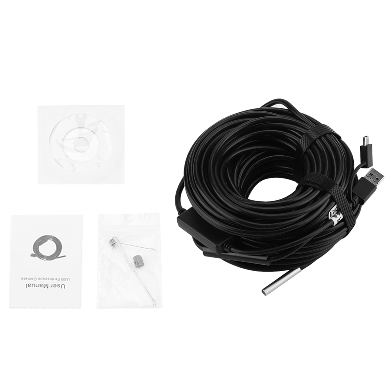 VidaXL Endoscopio Ispezione Tubi Con Camera Impermeabile, Cavo 30 M E Monitor LCD 7", DVR E Custodia In Alluminio - 2