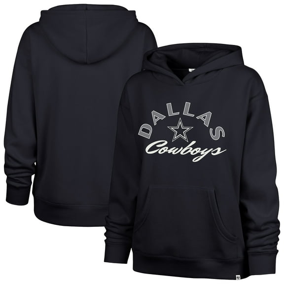 Women's '47 Navy Dallas Cowboys Whirlwind Naomi Pullover Hoodie