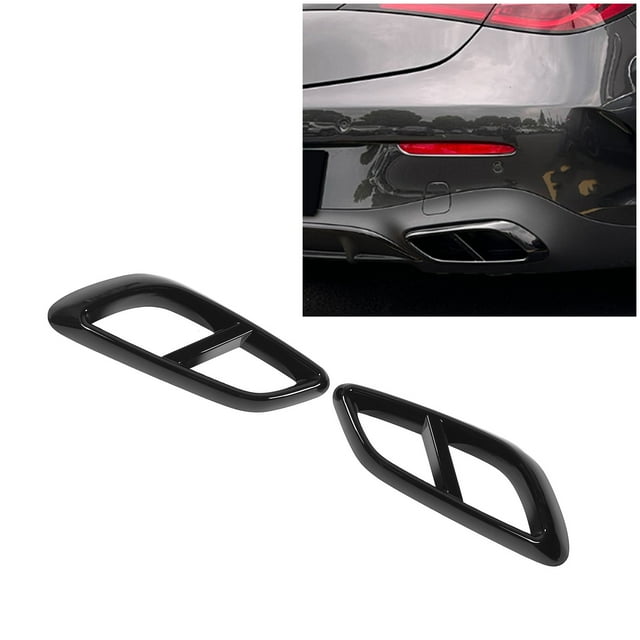 Car Exterior Pipe Mufflers Cover,1 Pair Car Exterior Pipe Mufflers Output Tip Pipe Cover Trim Left Right Replacement for CLE Class Coupe C236 AMG Line