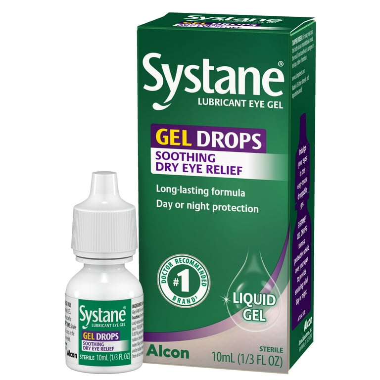 Systane Gel Drops Lubricant Eye Gel for Soothing Dry Eye Relief and Daily Use, 0.33 fl. oz. Systane Gel Drops Lubricant Eye Gel for Soothing Dry Eye Relief and Daily Use, 0.33 fl. oz.