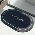 thumbnail image 7 of Matoen Bath Rugs for Bathroom - Anti-Slip Bath Mats Soft Thin Polyeste Mat Living Room Bedroom Mat Floor Water Absorbent (Gray, 20x31.5 - Inches), 7 of 7