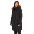 thumbnail image 3 of Alpine North Women's Vegan Down Long Parka Winter Jacket Black XL, 3 of 6