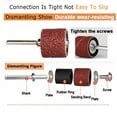 thumbnail image 4 of 100pcs 320 Grit Drum Sanding Bands Sleeves + 2pcs Mandrels Sandpaper Rotary Tool, 4 of 4