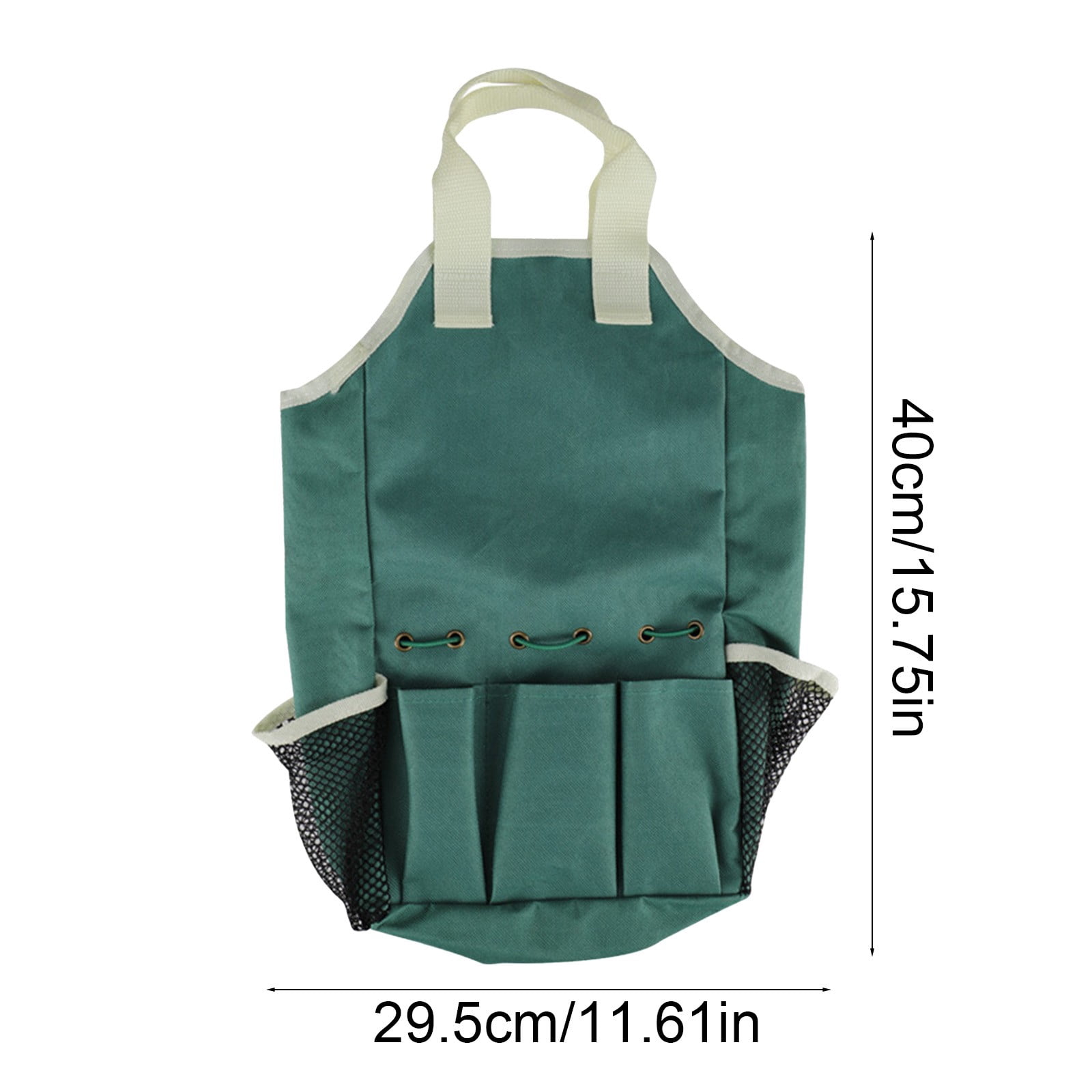 Multi Functional Folding Gardening Tool Storage Bag Handheld Organizer with Compartments, Heavy Duty Cloth Tote for Garden Tools Supplies