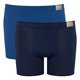 thumbnail image 1 of Sloggi calzoncillos bóxer para hombre, pack de 2 - GO Natural Hipster C2P, calzoncillos bóxer, algodón elástico Azul L (Large), 1 of 7