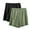 Army Green, variant on Plebaso 2 Pack Pajama Shorts for Women Plus Size Lounge Shorts Lightweight Comfy Sleep Bottoms with Pockets